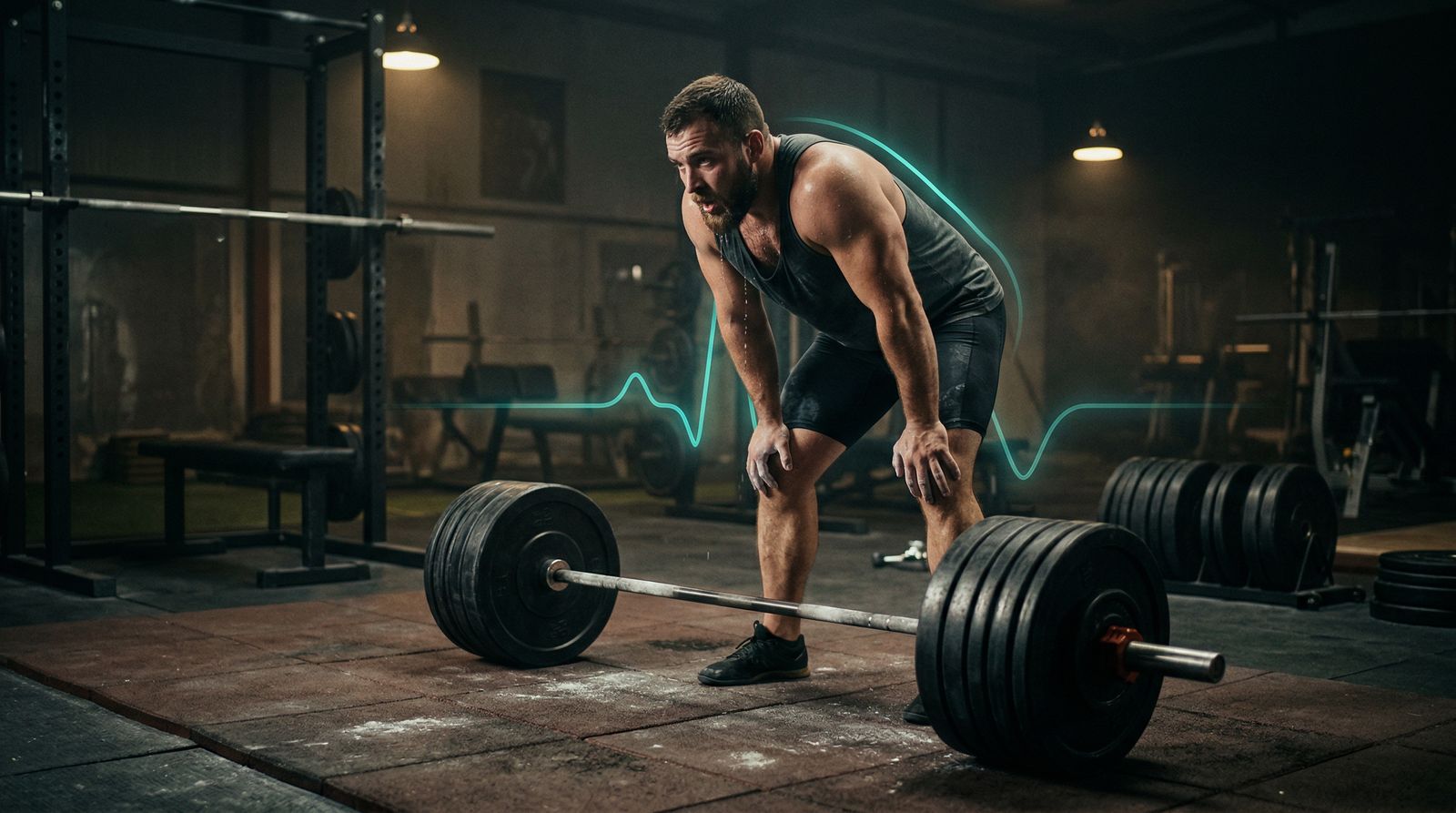 Athlete foam rolling thoracic spine on gym floor